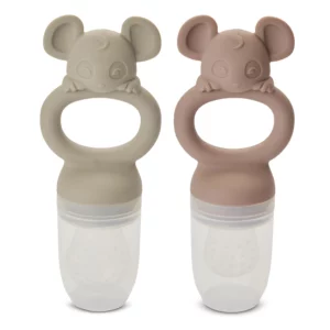 Lot de 2 tétines en silicone en forme de fruit Lauge