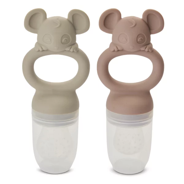 Lot de 2 tétines en silicone en forme de fruit Lauge