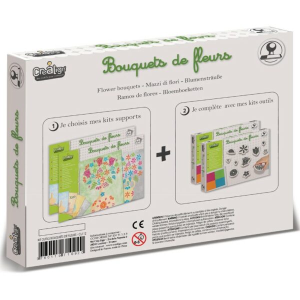 Kit outils tampons "Bouquet de fleurs" – Image 2