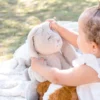 Peluche ultra douce lapin 40 cm – Crème – Image 2