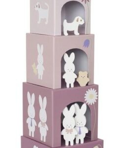 Cubes empilables 1-5 lapin