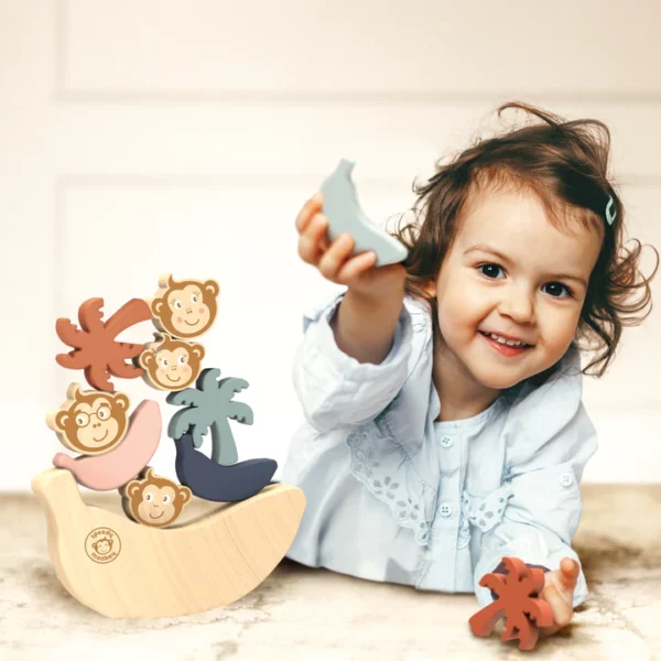 Jeu d'équilibre la famille singe – Image 2