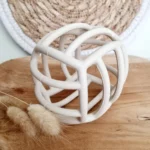 Balle de motricité flexible en silicone - Beige