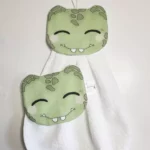 Serviette visage/ mains T-rex 100% coton