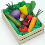 Grande cagette de légumes en bois